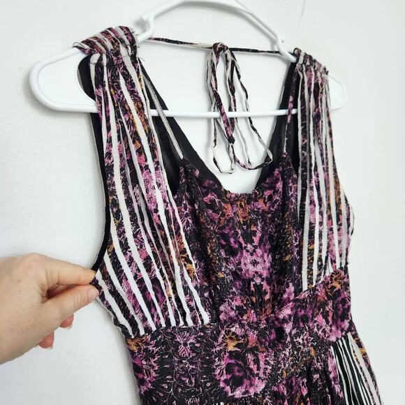 Free People Midi Dress 0 Cottagecore‎ Boho Farmhouse Peasant Praire Summer - Picture 3 of 8